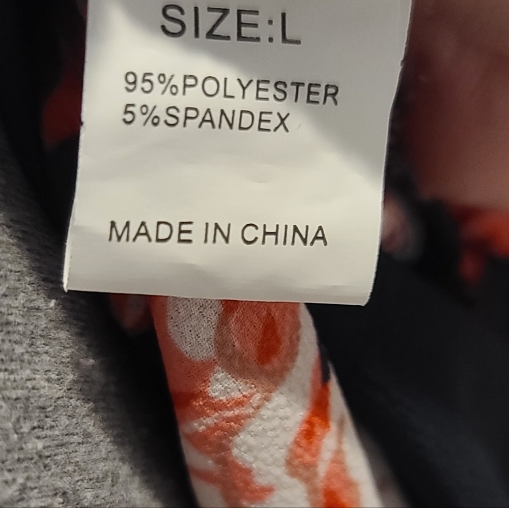 Women's Off-The-Shoulder Vibrant Floral Blouse - Size Large - Picture 13 of 15